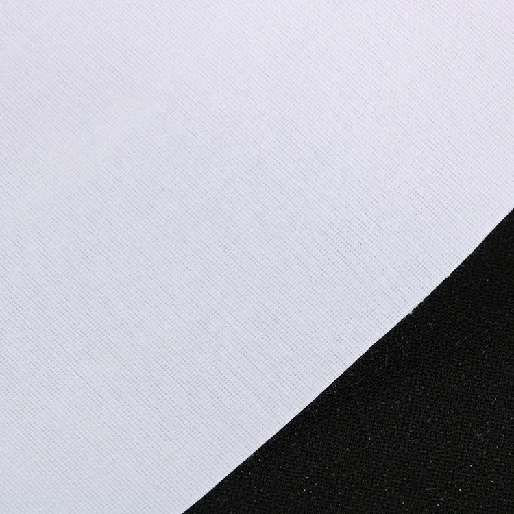 100% Polyester plain Lining Shirt Collar Fusing Cotton Interlining