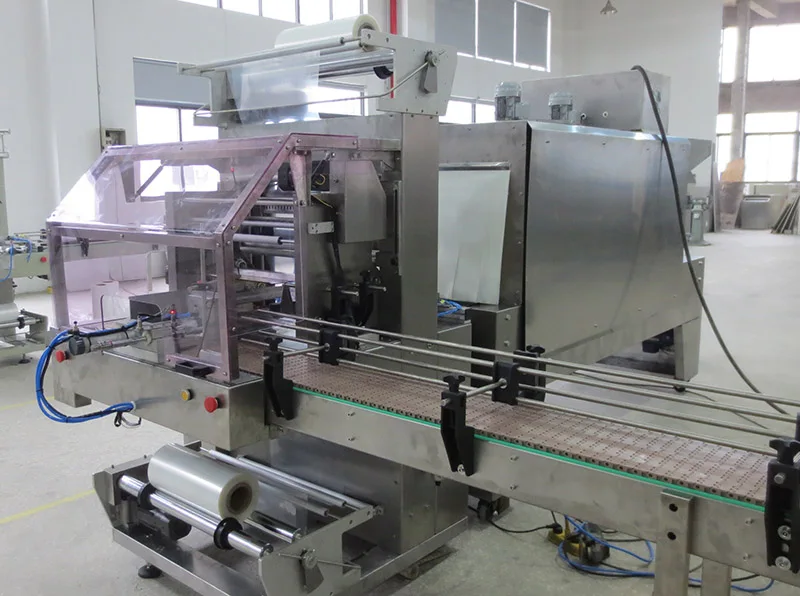 Bottle shrink wrapping packing machine sleeve sealing automatic