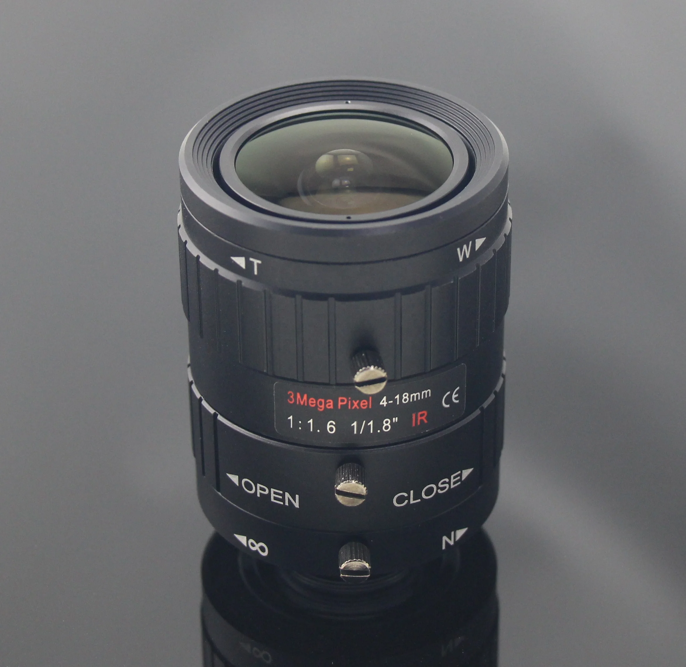 High Resolution cctv lens 3 Megapixel Manual Iris 4-18mm car plate lens