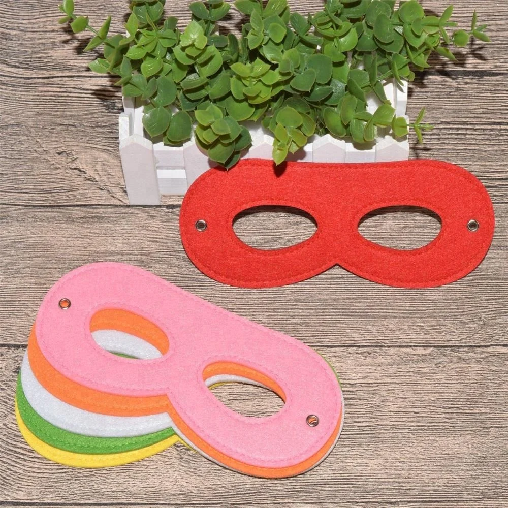Custom High Quality Colorful Party Favors Dress Up Felt Cosplay Mask with Elastic Band for Kids