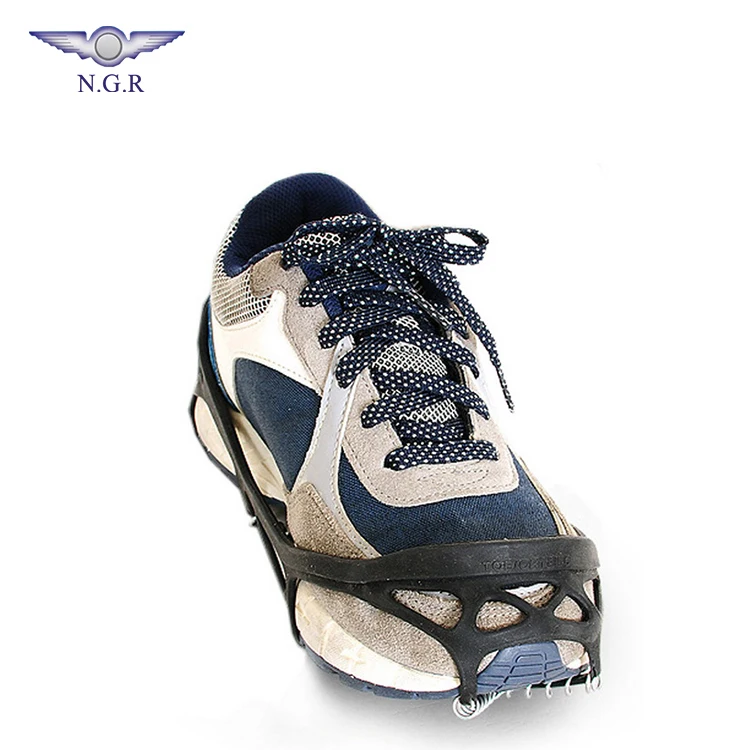 Winter outdoor safety shoes anti-slip rubber snow ice grippers