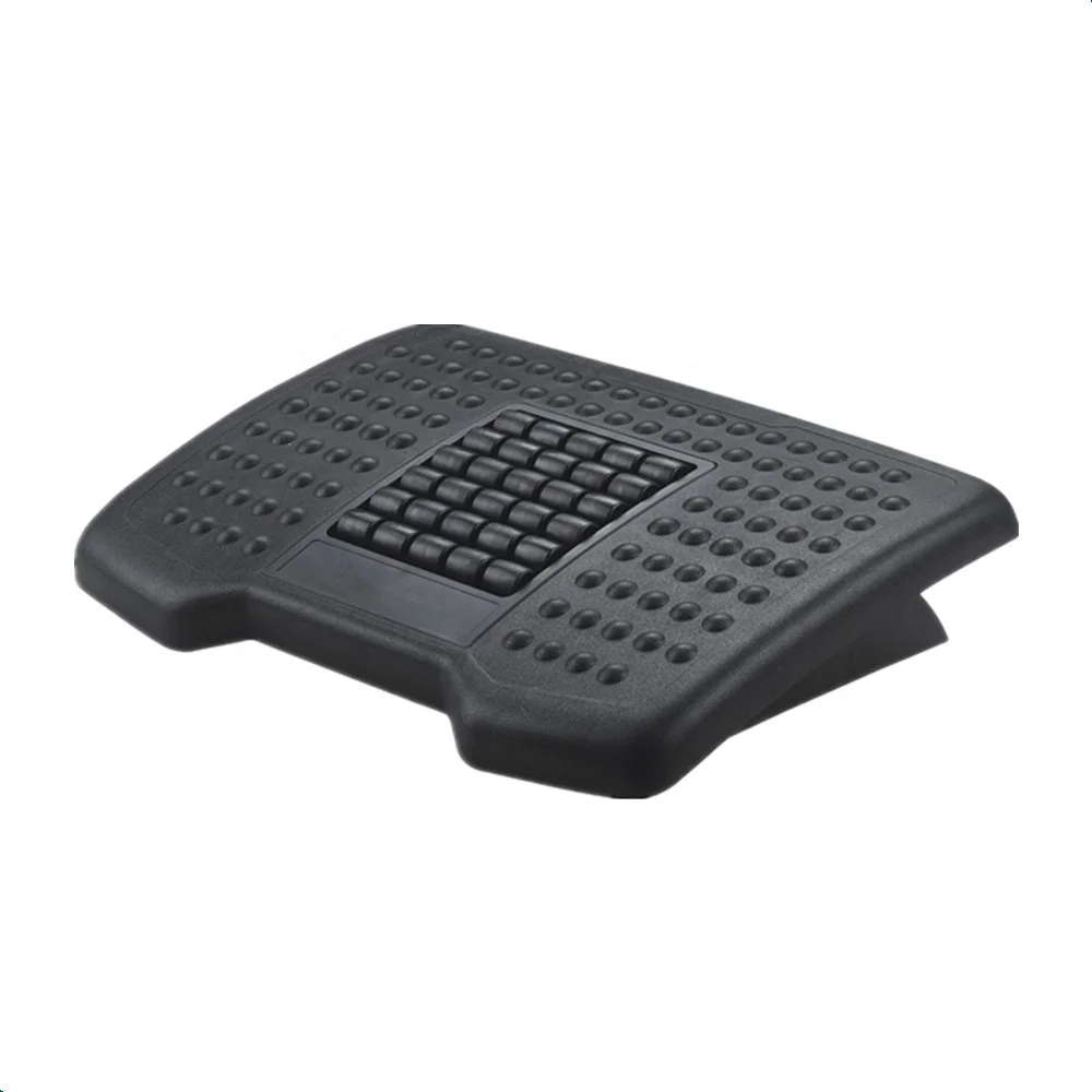 Cixi Dujia ergonomic office height angle adjustable quality guarantee plastic massage footrest foot rest
