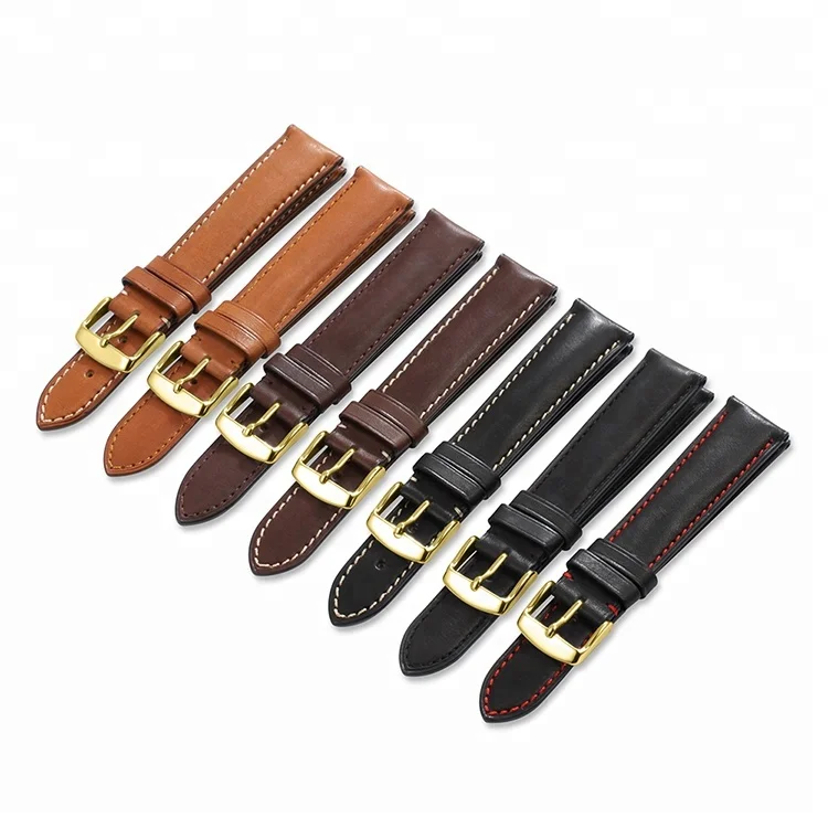 
Wholesale 18mm 19mm 20mm 21mm 22mm Handmade Wrist Quick Release Watch Band Genuine French Leather Watch Strap 