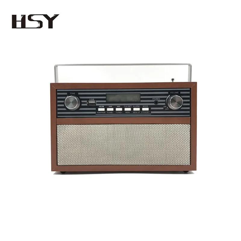 Cheap Simple Battery Wooden portable Vintage antique Radio with multinational adapter &wifi