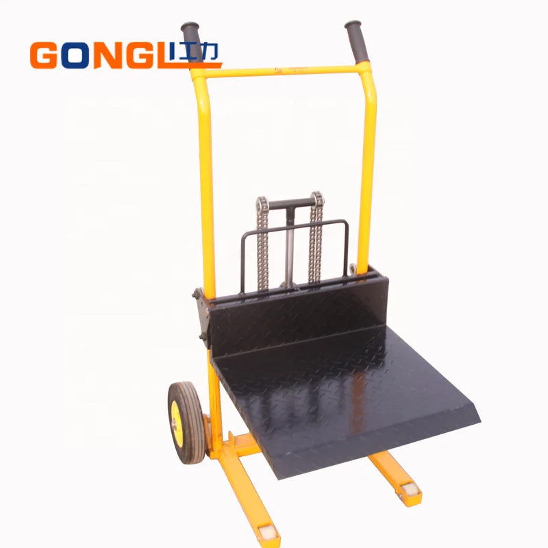 
GL-0056 Portable Truck Lifting Platform 200KG Capacity CE Verified Manual Hydraulic Stacker 