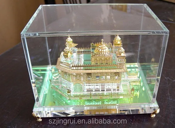 India famous building model crystal temple model in India.