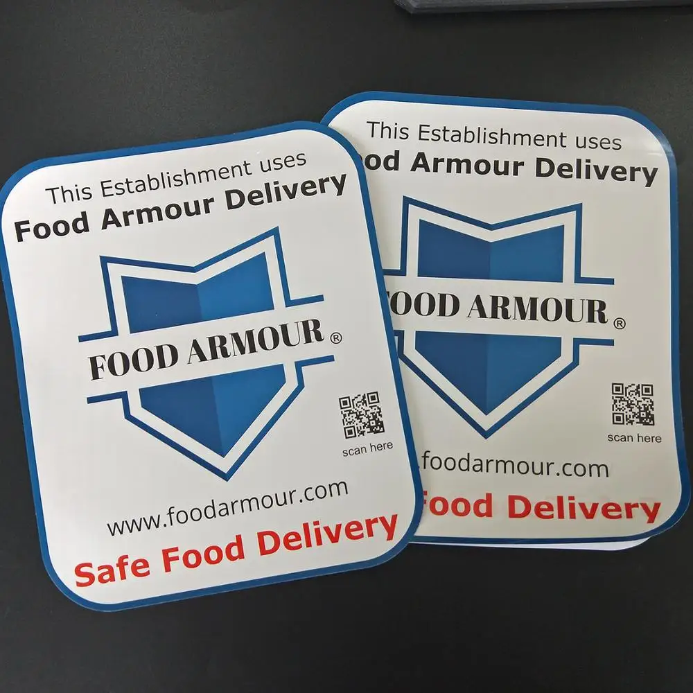 Custom Logo Waterproof Vinyl Double Sided Stickers Printing