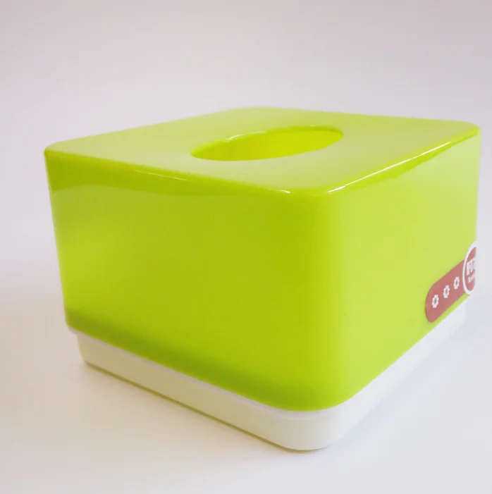 Hot sale small square paper towel box plastic tissue box