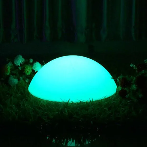 
12' plastic Waterproof LED garden Flat Ball 