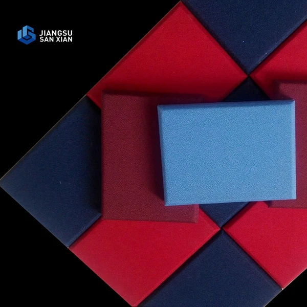 
ISO certificate decorative fabric wrapped fiberglass acoustic wall panel 