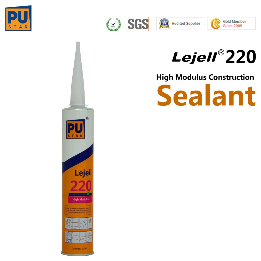 China neutral lejell 220 polyurethane sealant