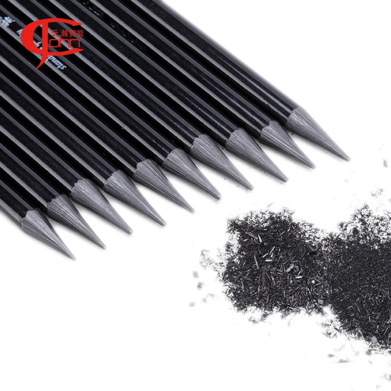 School Stationary Black 2b Pencil Woodless Graphite Sketch Penil Drawing Sketching Pencil Art Set