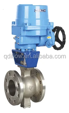 Flanged segment ball valve