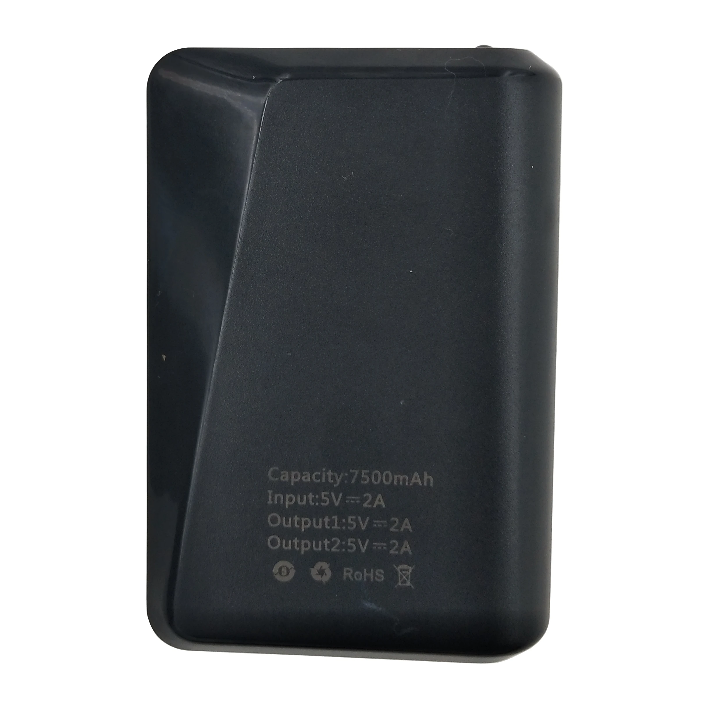 New customized small rechargeable power bank 5V 3.7v18650 7500mah  Lithium battery pack for power bank