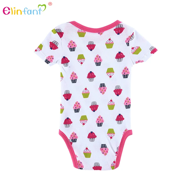 Золотой поставщик Китай Оптовая Бутик Весна Красочный Хлопок Baby Romper