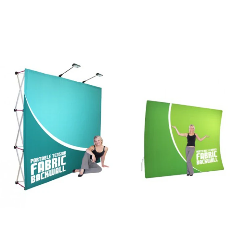 Customized Straight Trade Show Backdrop Pop Up Display Banner Stand, Advertising Stands