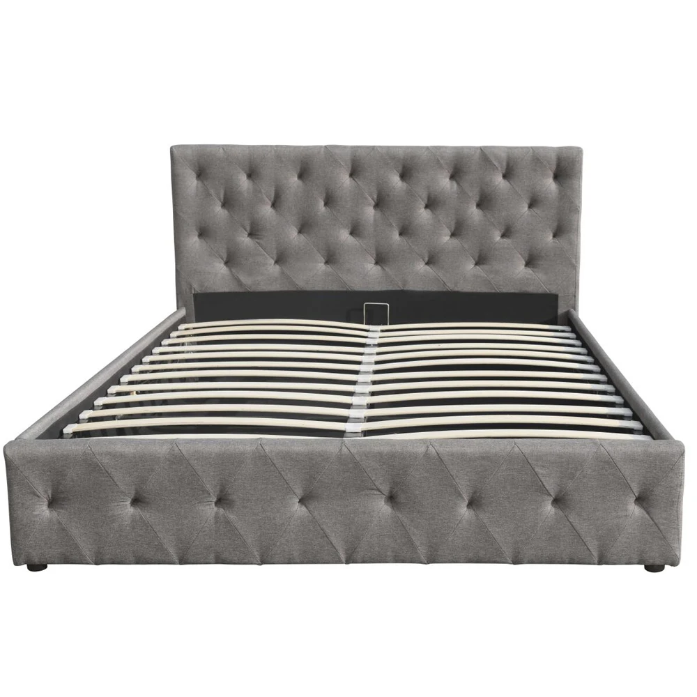 Оттоманская кровать для хранения с газовым подъемным механизмом