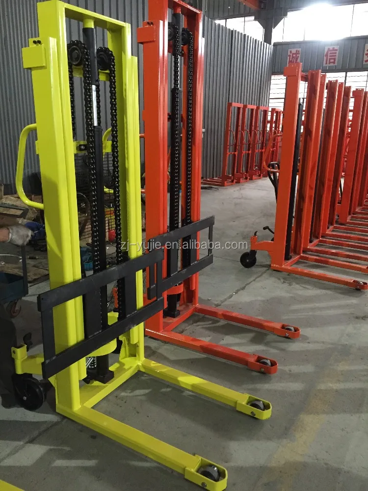 
1-2T Manual Hydraulic container reach Stacker / manual lifting equipment 