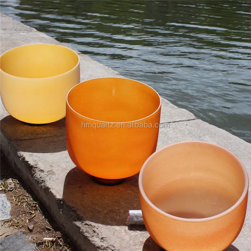 HM Chakra tune Yoga Bowl Quartz crystal singing bowl for Yoga