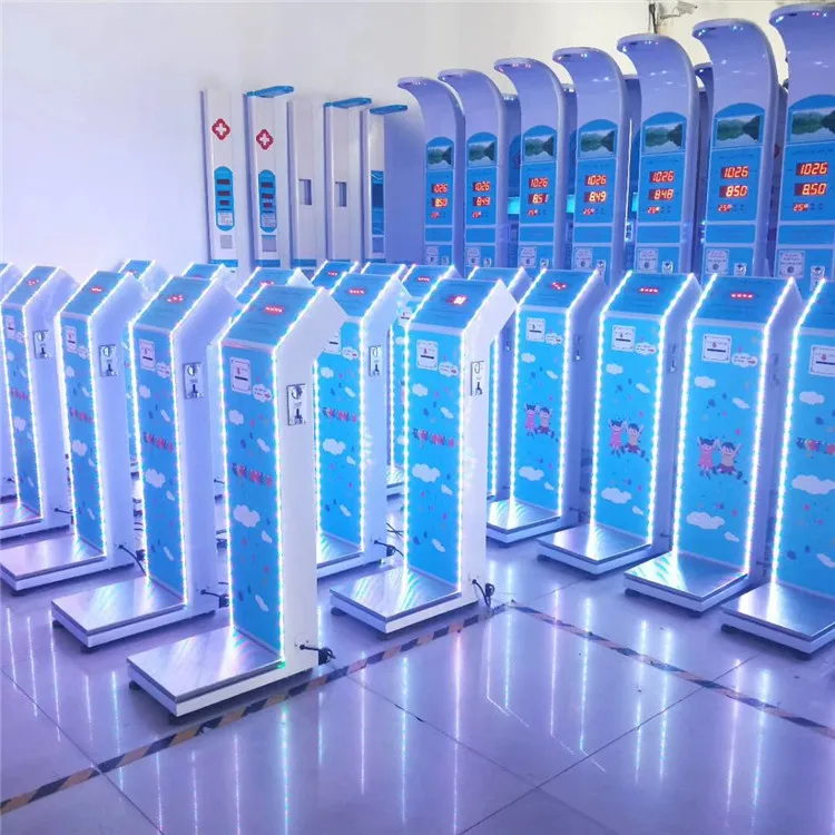 Coin operated weight measuring machine airport luggage scale