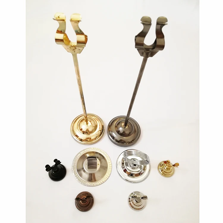 
Stainless Steel Metal Wedding Table Menu Card Number Holder Display 