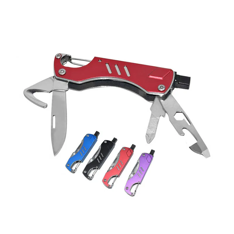 
COG Aluminium Handle multi-Function tool Folding pocket knife Broken glass 