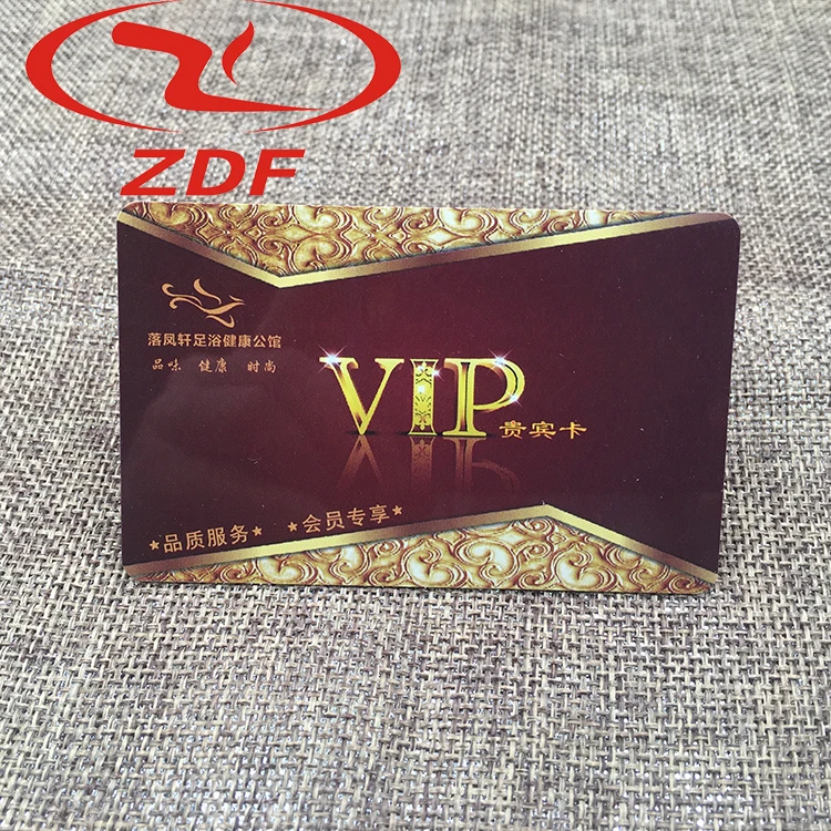 Custom design 0.76MM thick PVC  business card Elegant Gold Silver Foil Emboss Finishing White Custom Business Printing card