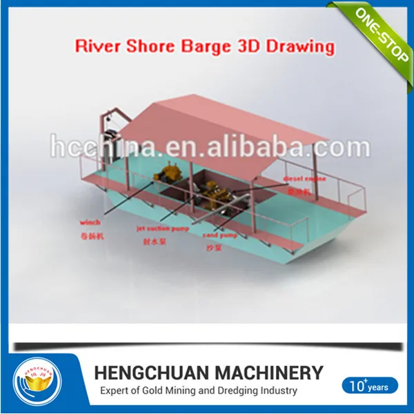 
China mini auto self propelled sand transportation barge/boat for sale 
