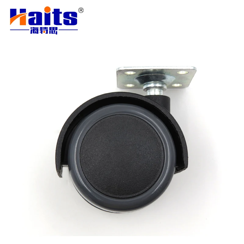 50mm Metal Panel Swivel Furniture Casters Moving Wheels without Brake