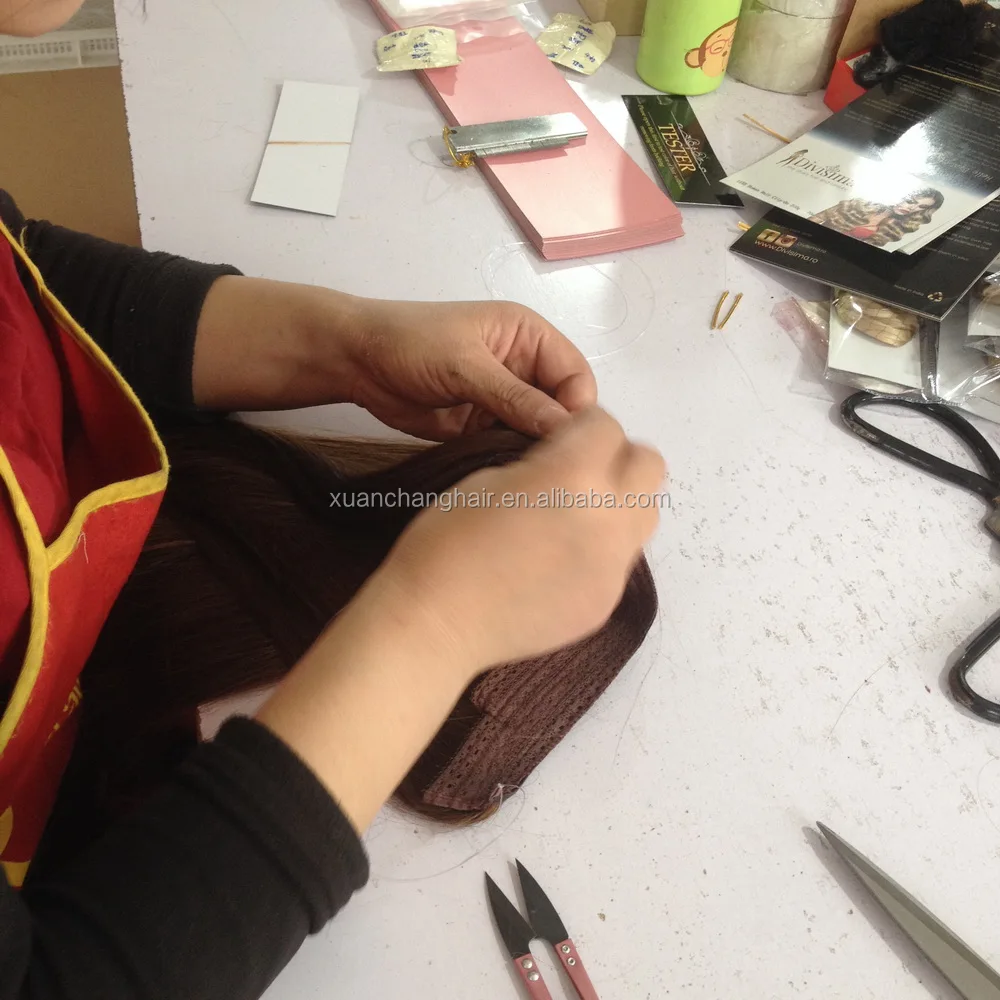 Hot sell brazilian hair flip out hair fish wire hair extension