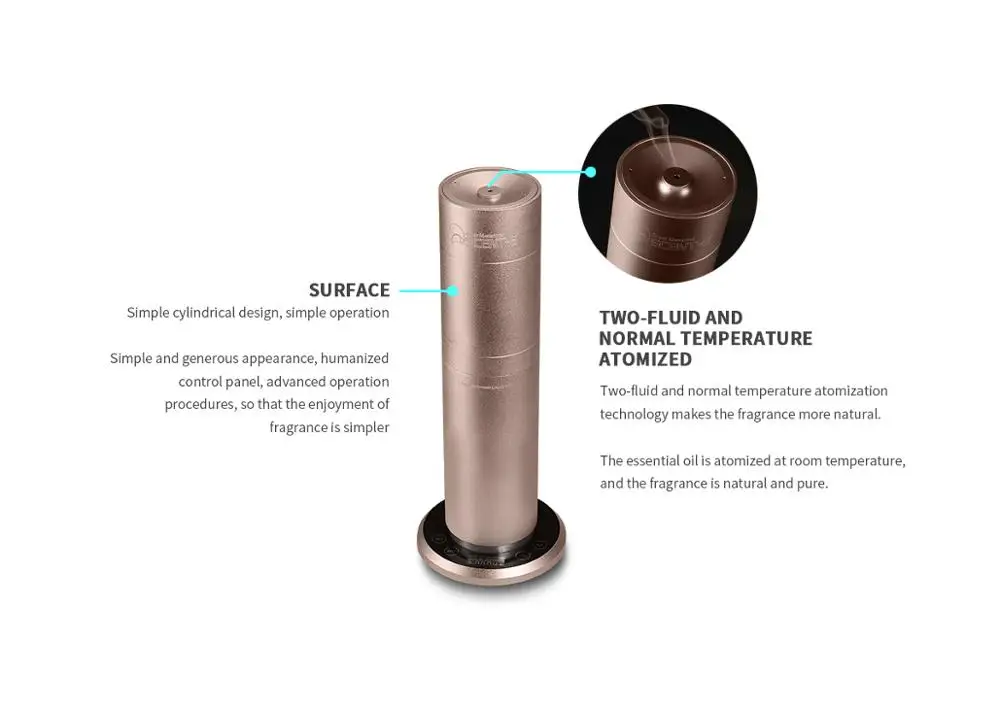 Cylinder Aroma Diffuser Humidifier High Quality For School Office, CEO Office, meeting room