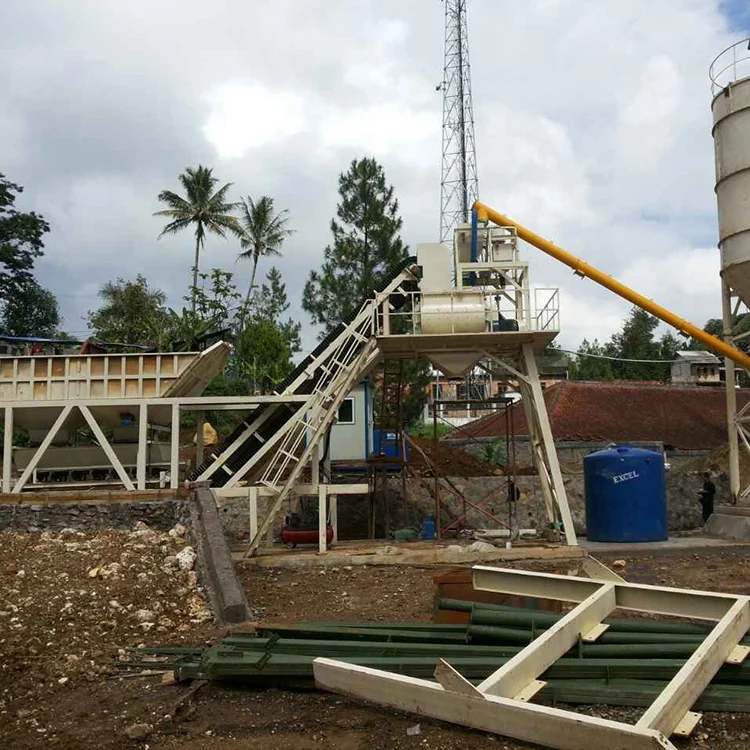 35m3/h Mobile Precast Dry  Portable Ready Mix Concrete Plant