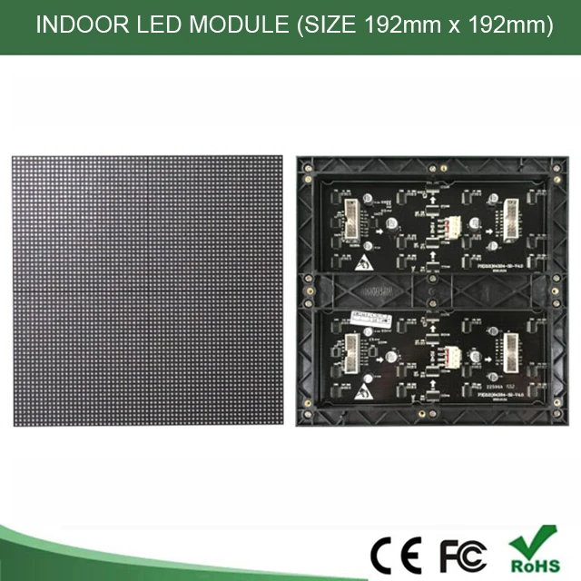P3 PH3 64x64 Pixels Dot Matrix RGB Full Color LED Module Board for LED SIGN