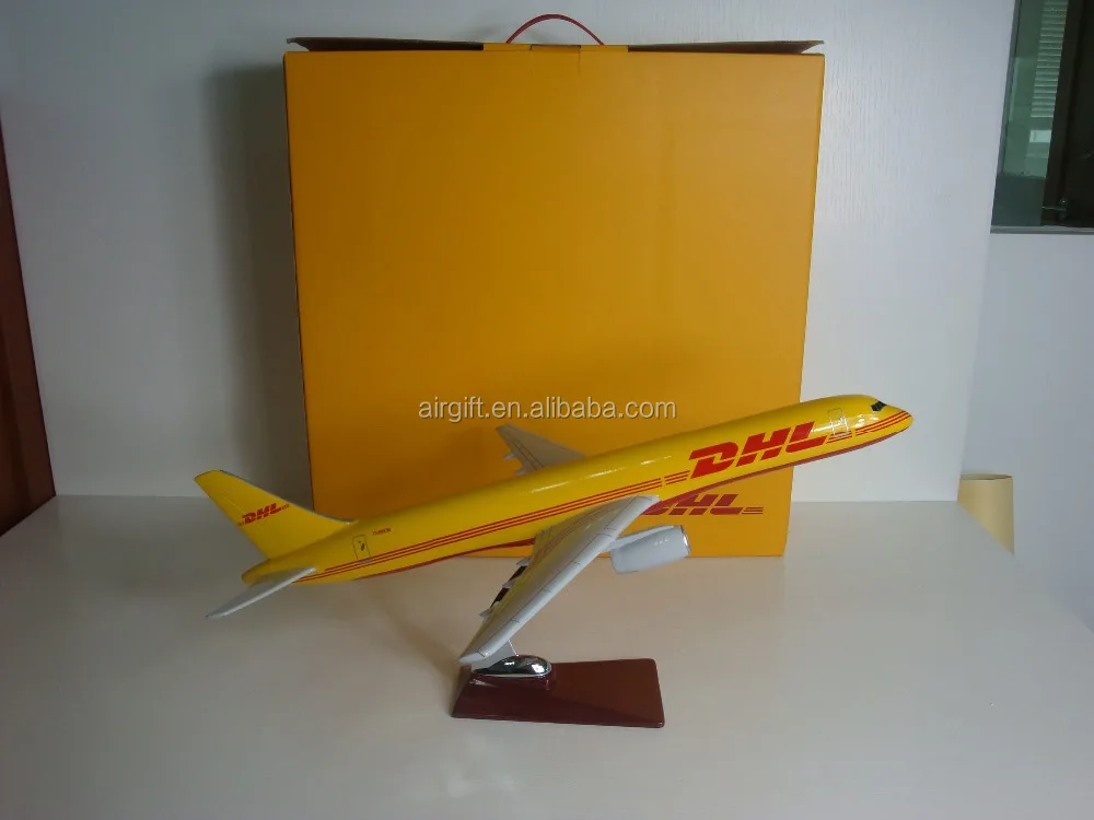 B757 DHL PLANE MODEL PROMOTIONAL PRODUCTS SCALE MODEL PLANE CARGO AIRPLANE MODEL DESKTOP AIRPLANE MODEL