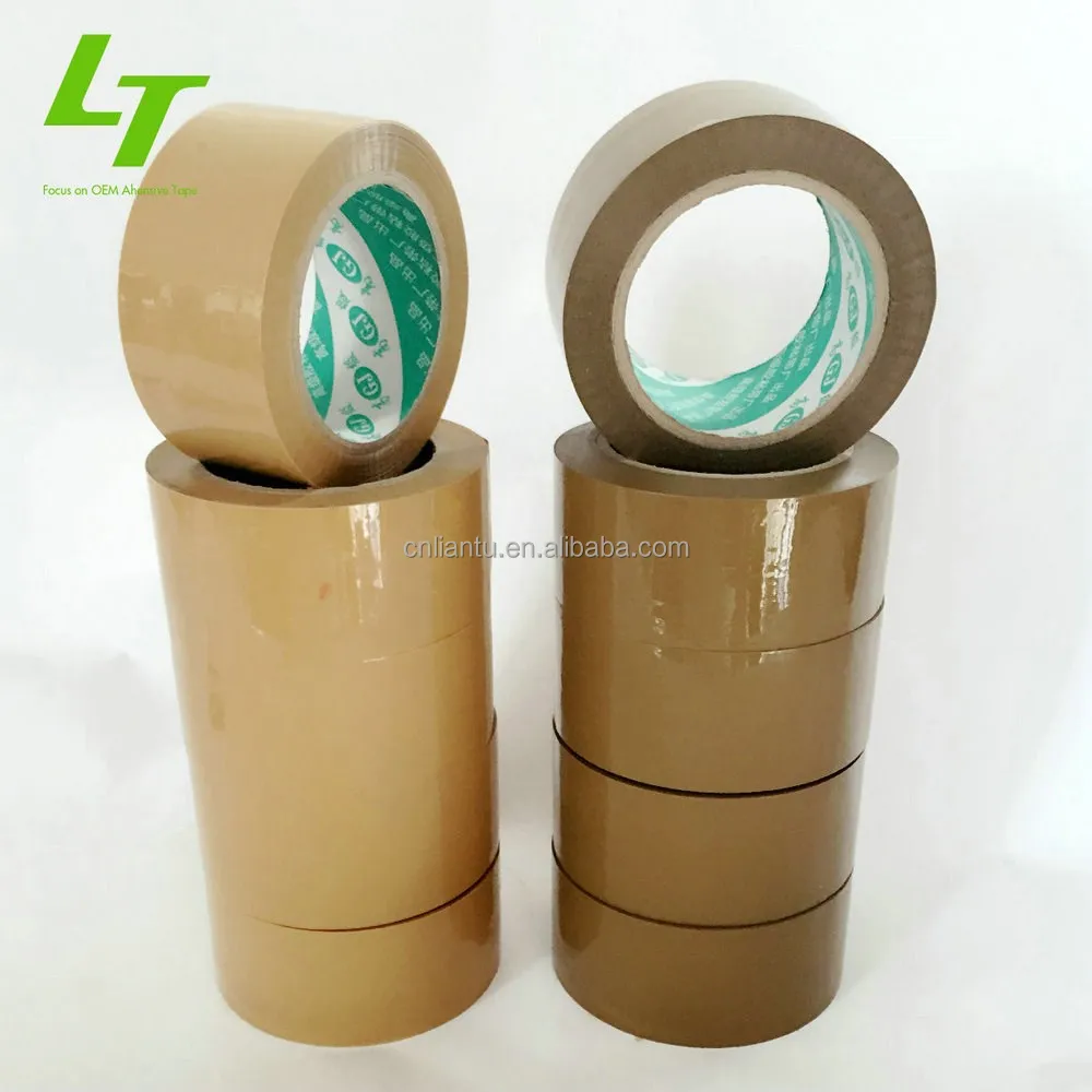 48mmx100m high tensile force strong adhesive bopp brown packing tape bopp film teip