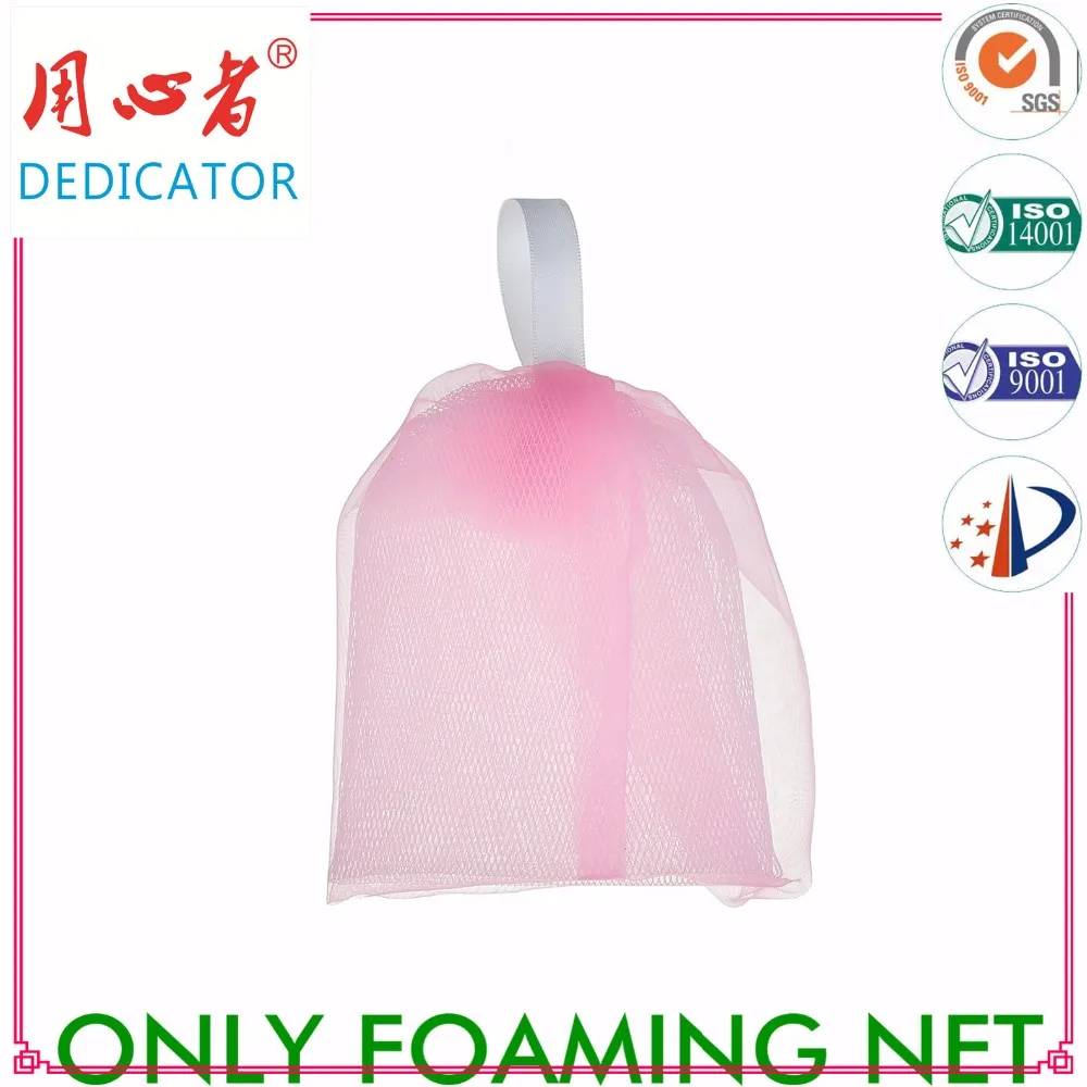 Foaming net facial cleanser PE net for facial cleansing bath soap net B11