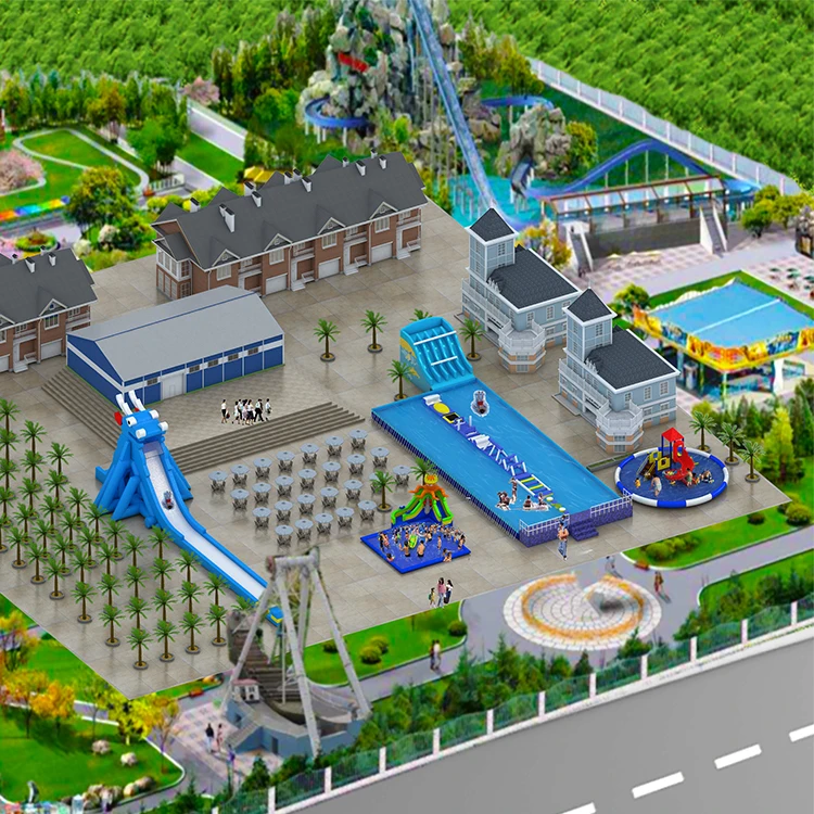 
Design Build Outdoor Aquapark Theme Playground Inflatable Water Parks Games Used Water Park Equipment Rides For Sale 