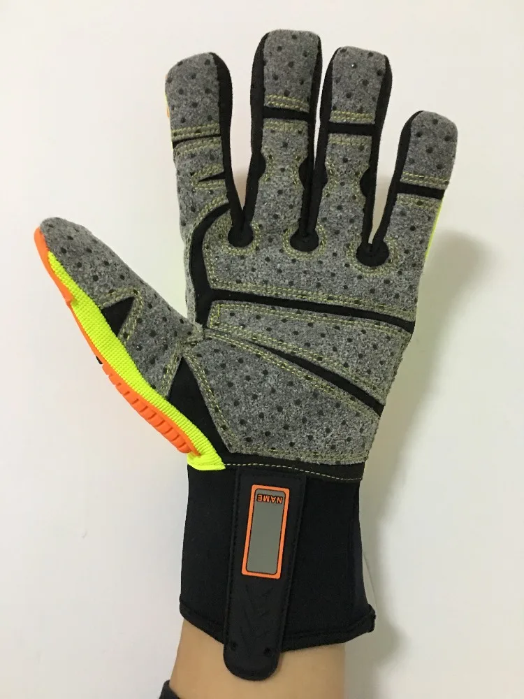 high impact resistant Oil Industrial safety gloves auto Mechanic Gloves firm grip gloves