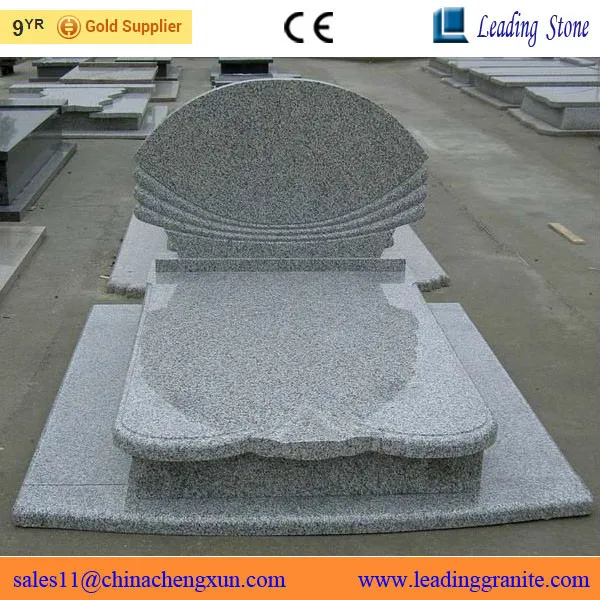 High quality natural granite poland tombstone