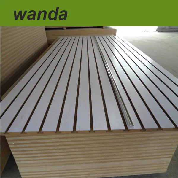 low price colored slotted mdf from shandong