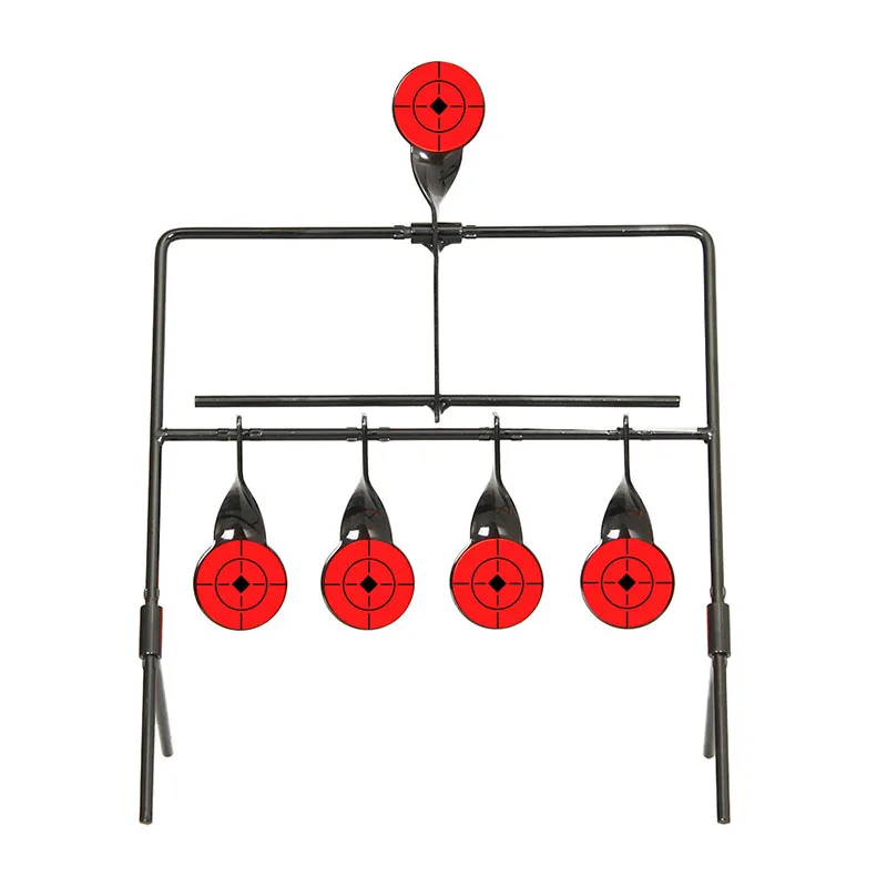 hunting metal 4 targets automatic reset rotating shooting target training target