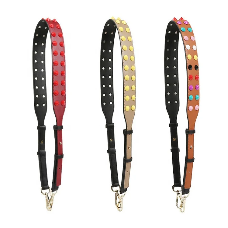 MeeTee B-S122 изготовленным на заказ логосом регулируемые плечевые сумки из натуральной кожи Аксессуары заклепки; Сумке из искусственной кожи; С ремешком