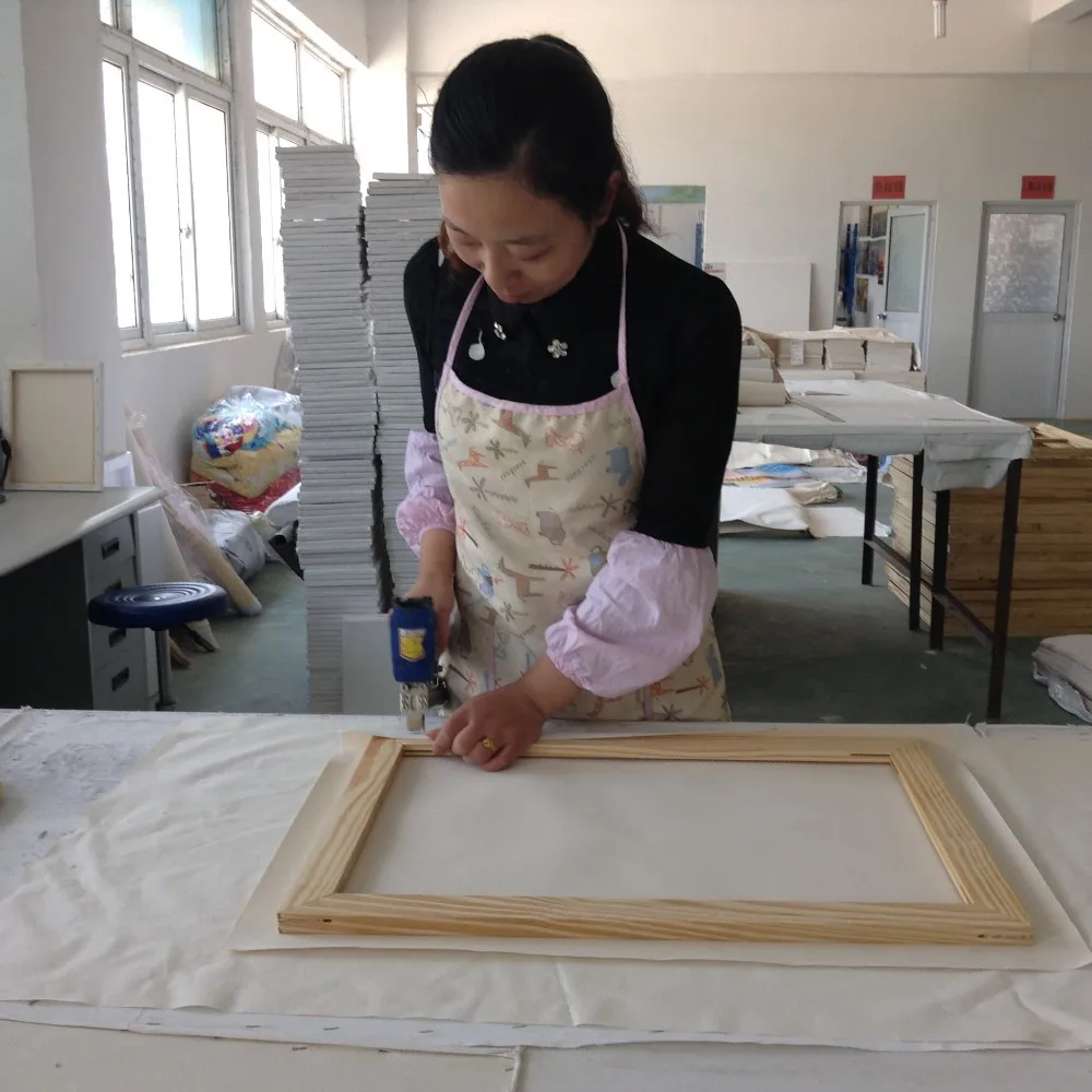 
Cotton blank canvases stretched canvas 16*20 inch for oil painting 