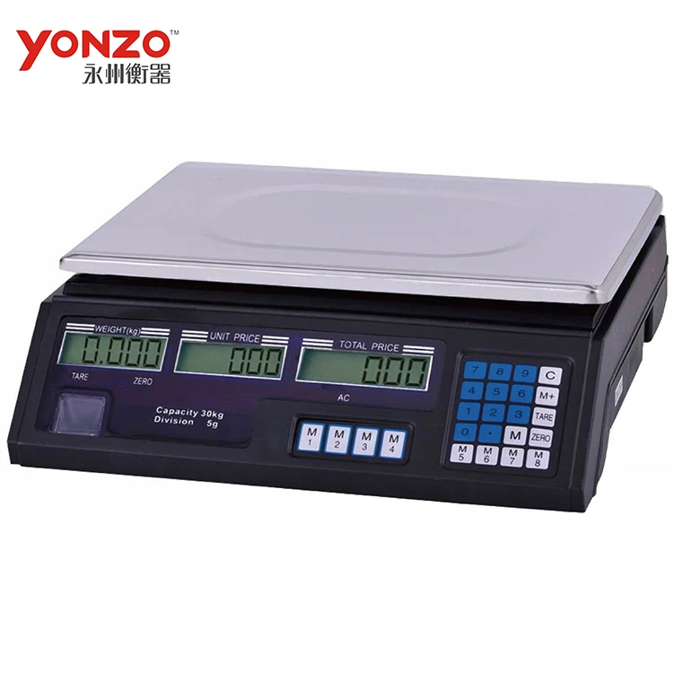 YONZO brand 30kg electronic digital commercial meat scale Balance