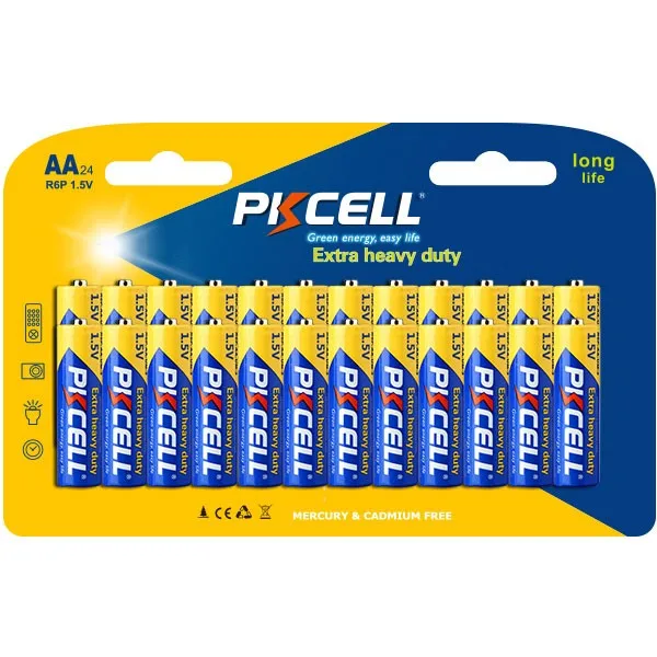 Non rechargeable carbon zinc 1.5v r6p um3 aa heavy duty dry cell remote control battery