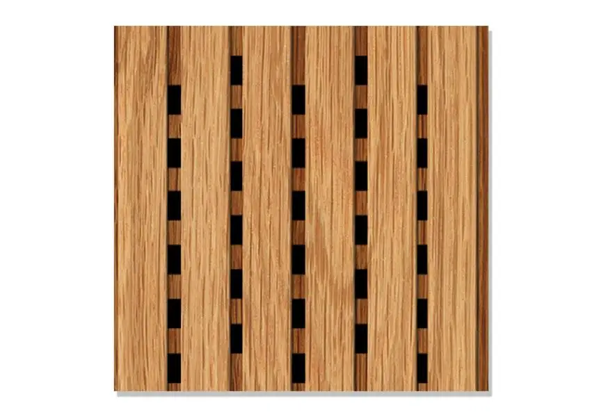 Wooden acoustic material for auditorium fireproof grooved wooden acoustic panel for church walls