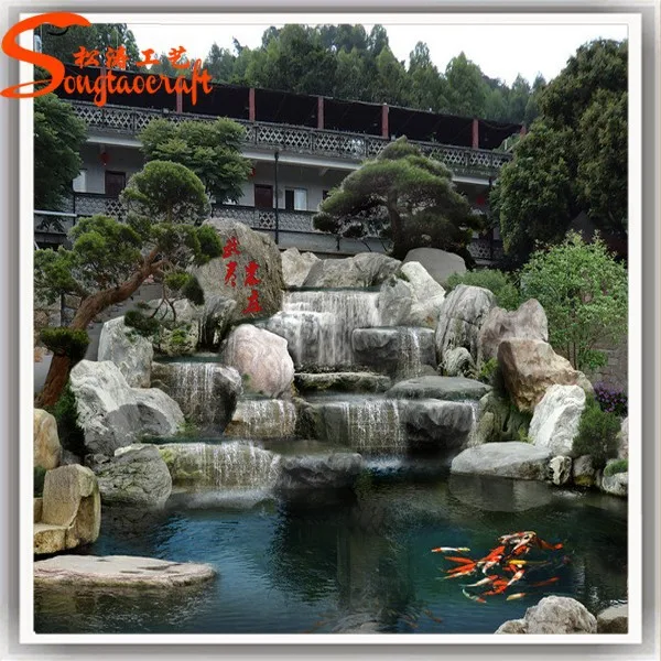 2022 new product garden home stone water fountain for sale large artificial stone water fountain waterfall outdoor