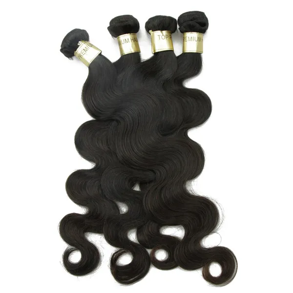 New hair extention type of body wave raw brazilian hair 4 bundles