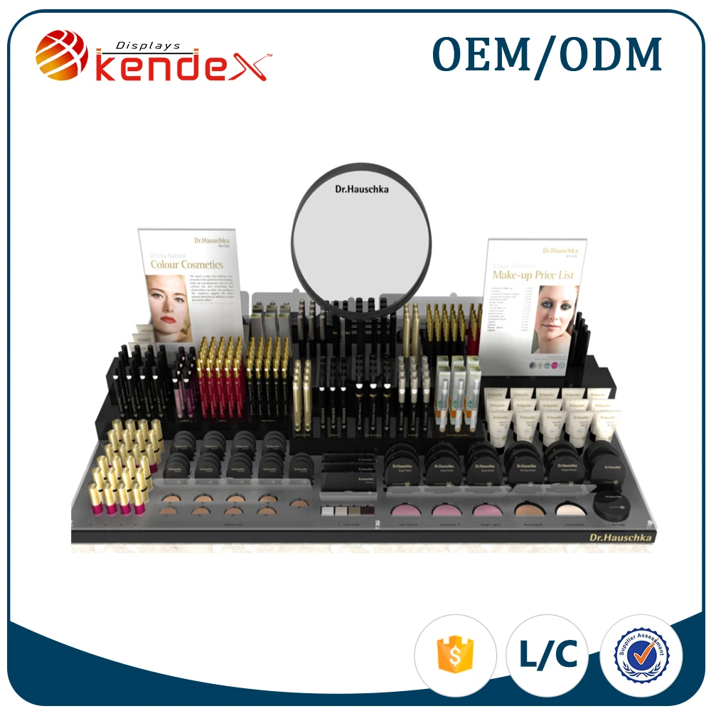 shopping mall top quality wholesale makeup store makeup display stand best makeup organizer
