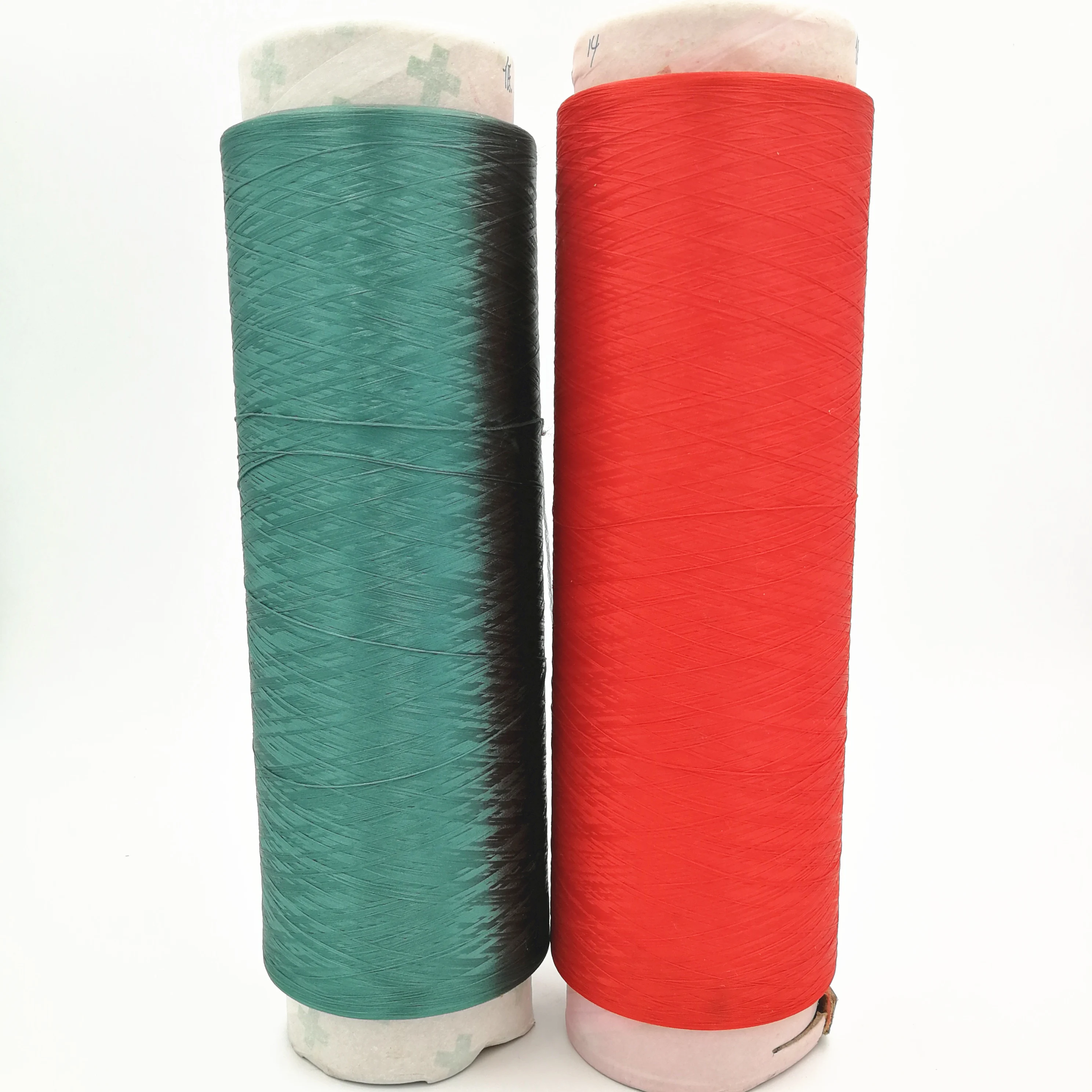 Dope dyed color 100% polyester DTY textured filament yarn 300/96 150/48 with low torque yarn, S Z torque yarn